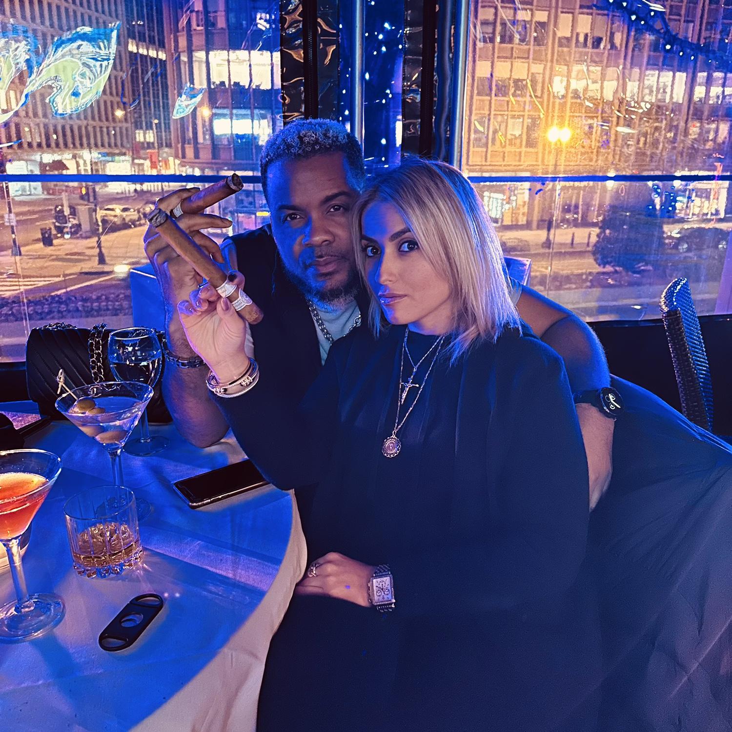 Our random night out having Cocktails, Cigars, and Great conversation....  Can't remember what it was about, but im sure Religion was part of it!  #WeSaidWeWood