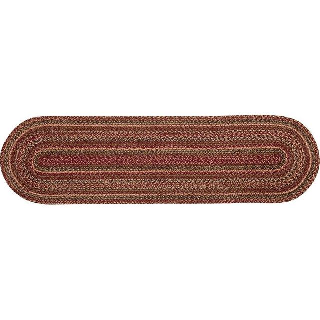 VHC Brands Cider Mill Jute Table Runner, 13x48, Red