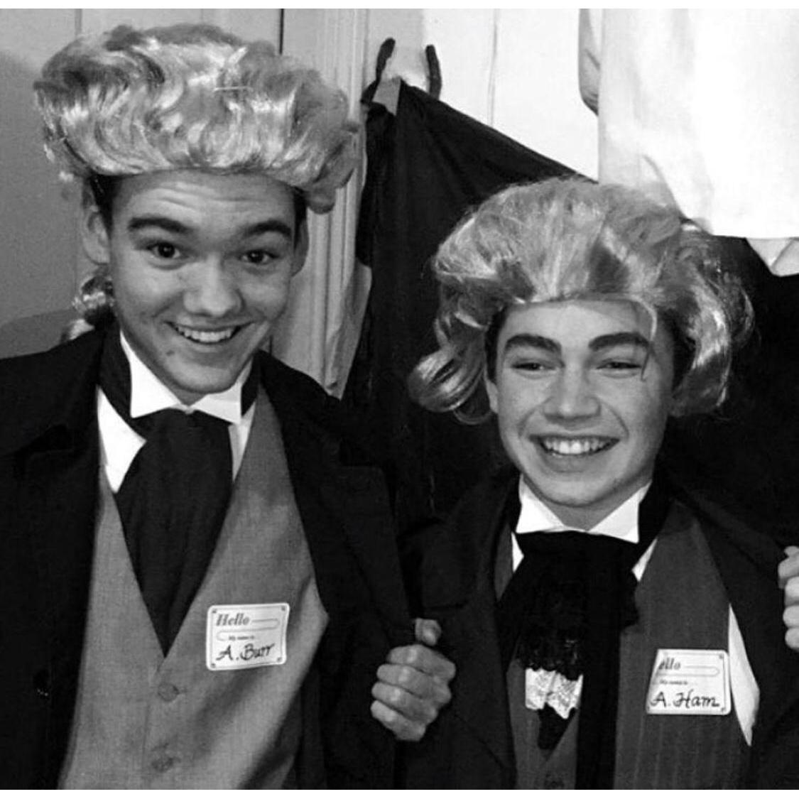 Davis as A. Burr & Isaac as A. Ham (before Hamilton was uber-popular)