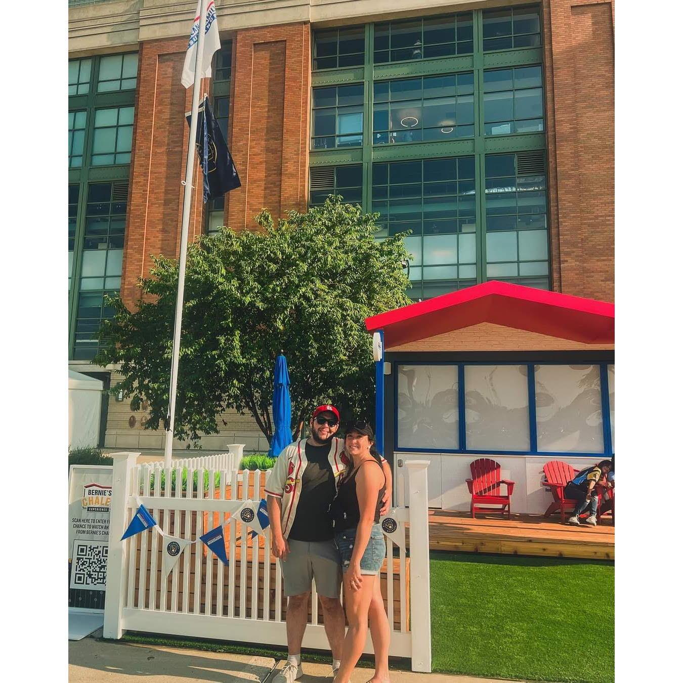 Meg & Xander's first weekend trip together to Milwaukee for a Brewer's game