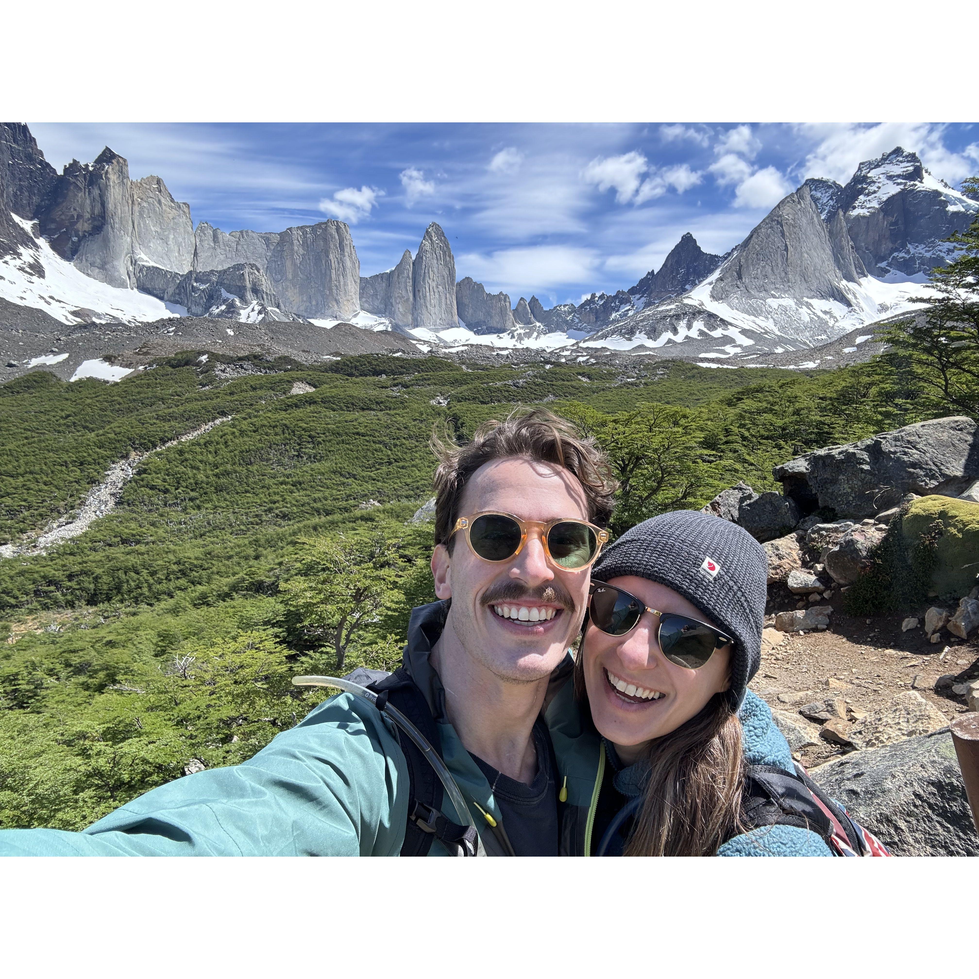 We got engaged in the beautiful Patagonia!