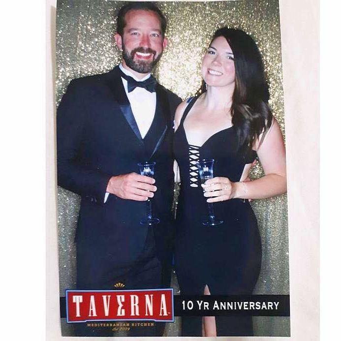 Attending the 10 year anniversary of the restaurant "Taverna" in Flagstaff Arizona where Meghan worked and met many of her close friends (Sept. 2019)