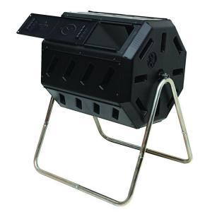 Tumbling Composter with Two Chambers for Efficient Batch Composting