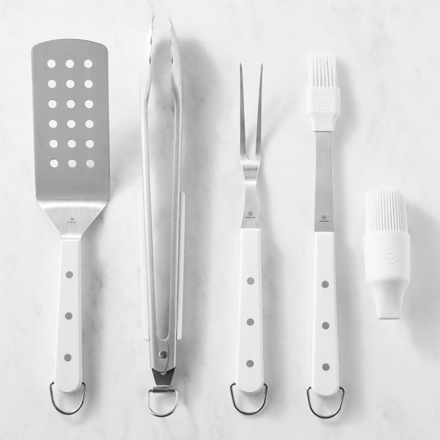 Wüsthof BBQ Tool Set, White Handle