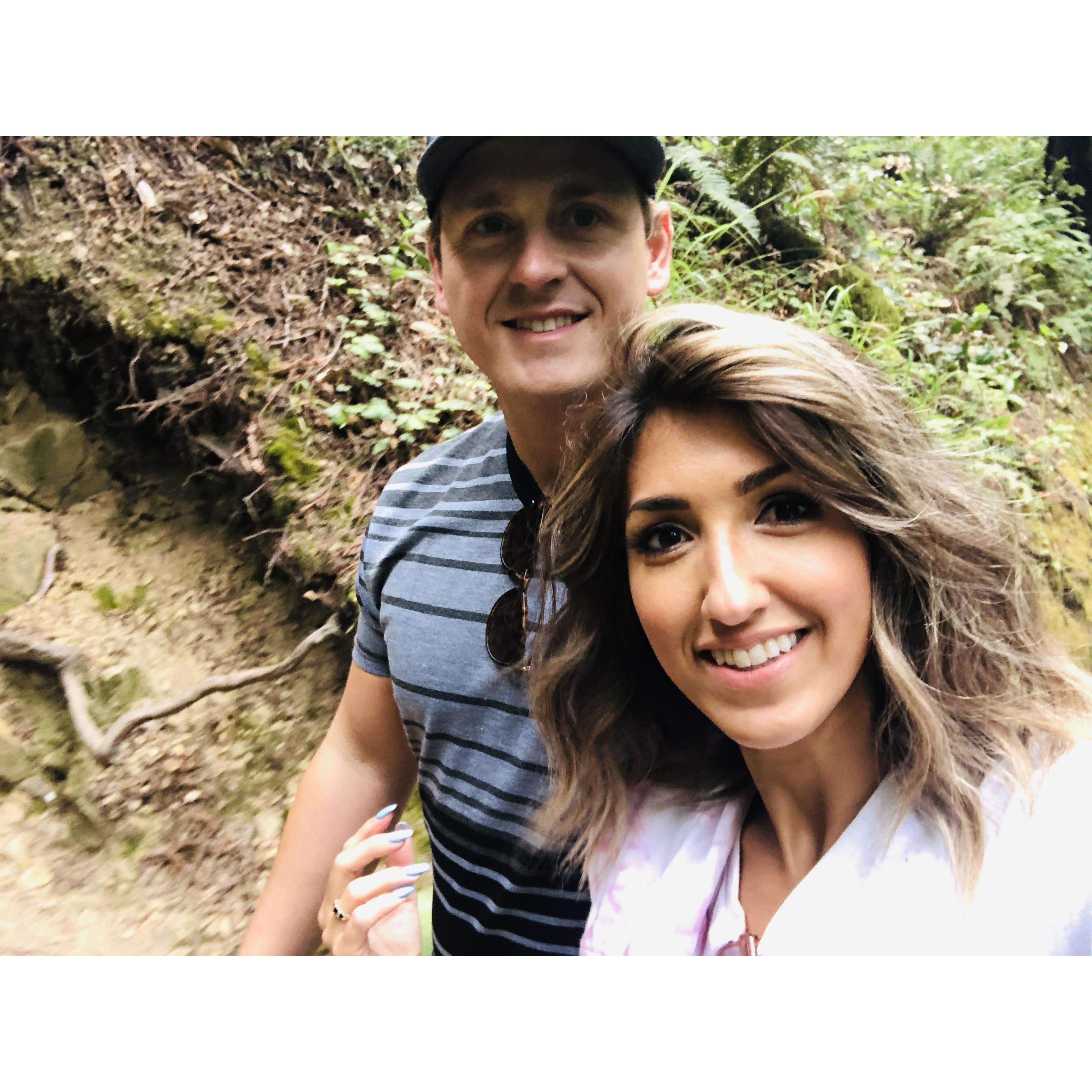 Our trip to California and visiting the big redwoods.