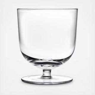 Rondo Large Capacity Stemmed Tall Tumbler Glass, Set of 4
