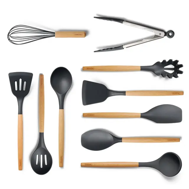 Tramontina 10pc Silicone Utensil Set Black