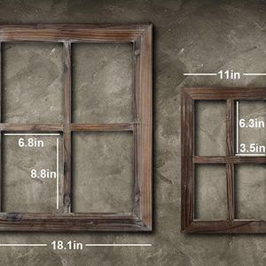 Cade Rustic Wall Decor-Home Decor Window Barnwood Frames -Room Dcor for Home or Outdoor, Not For Pictures (2, 18.1X22.1)