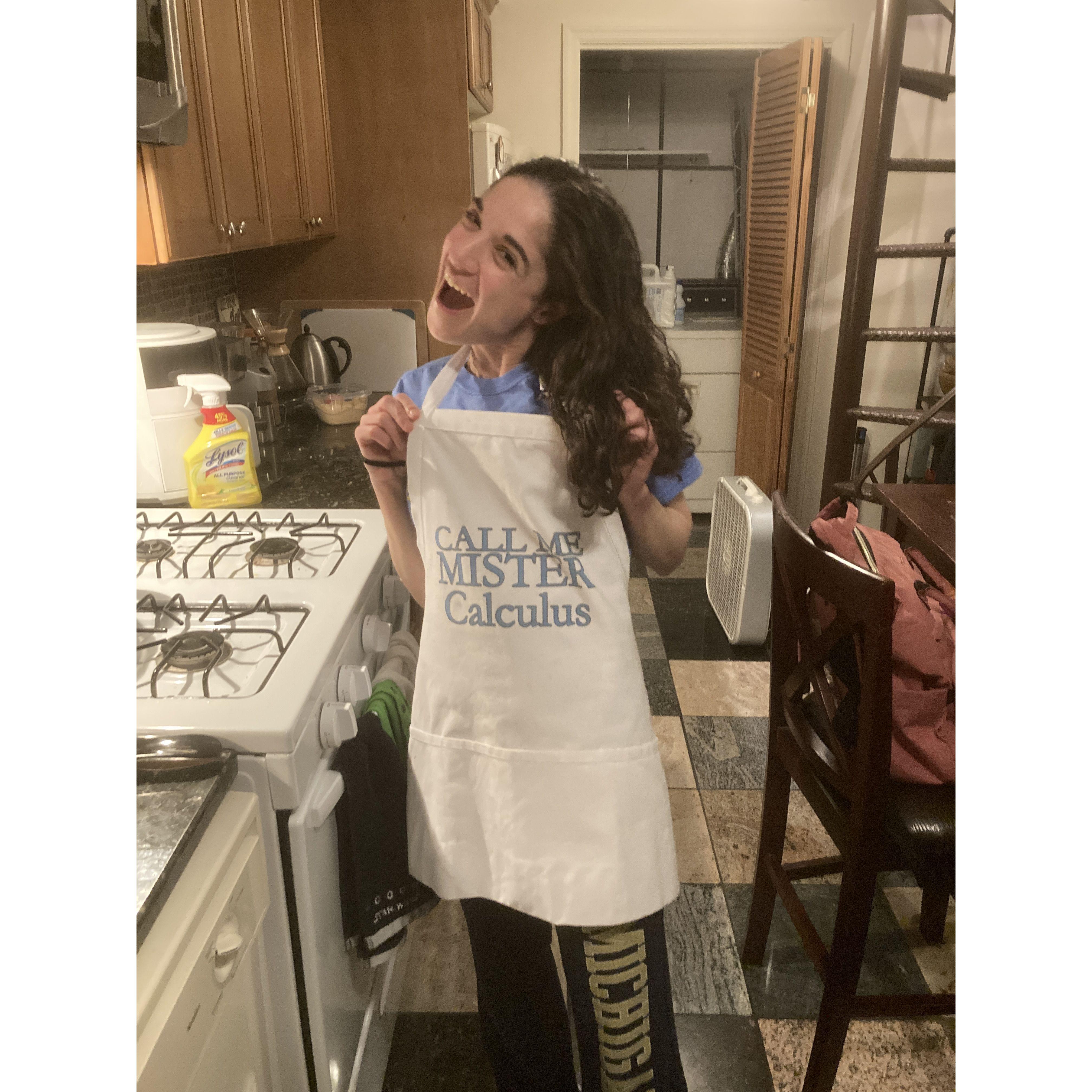 Sara is a cook now (also a Mathematician...)