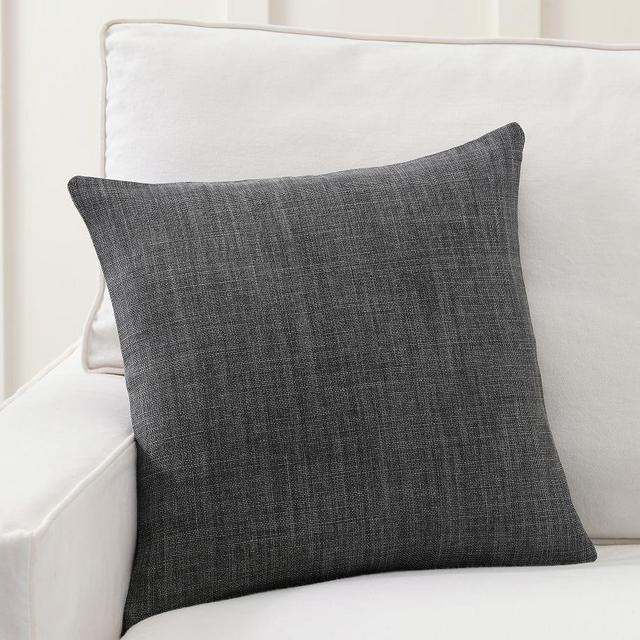 Belgian Linen Pillow Cover Made with Libeco™ Linen, 18 x 18", Charcoal