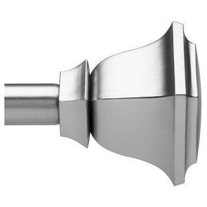 Loft by Umbra - Loft By Umbra Soft Square Curtain Rod - Nickel 66-120"