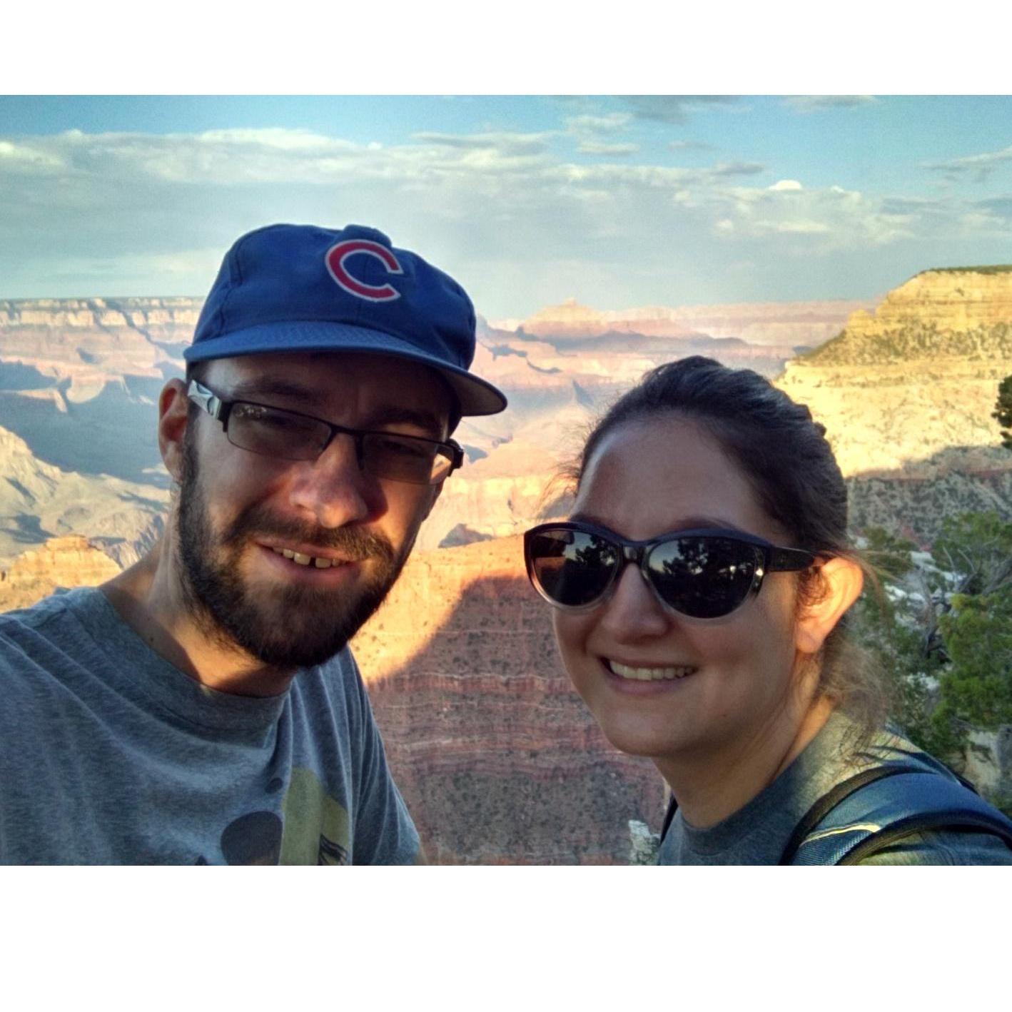 Brad's first time seeing the Grand Canyon.
