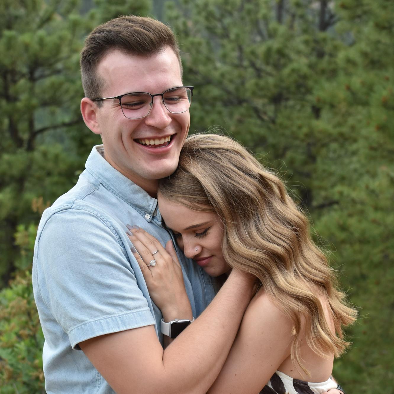 It still didn't feel real this was the moment we got engaged...