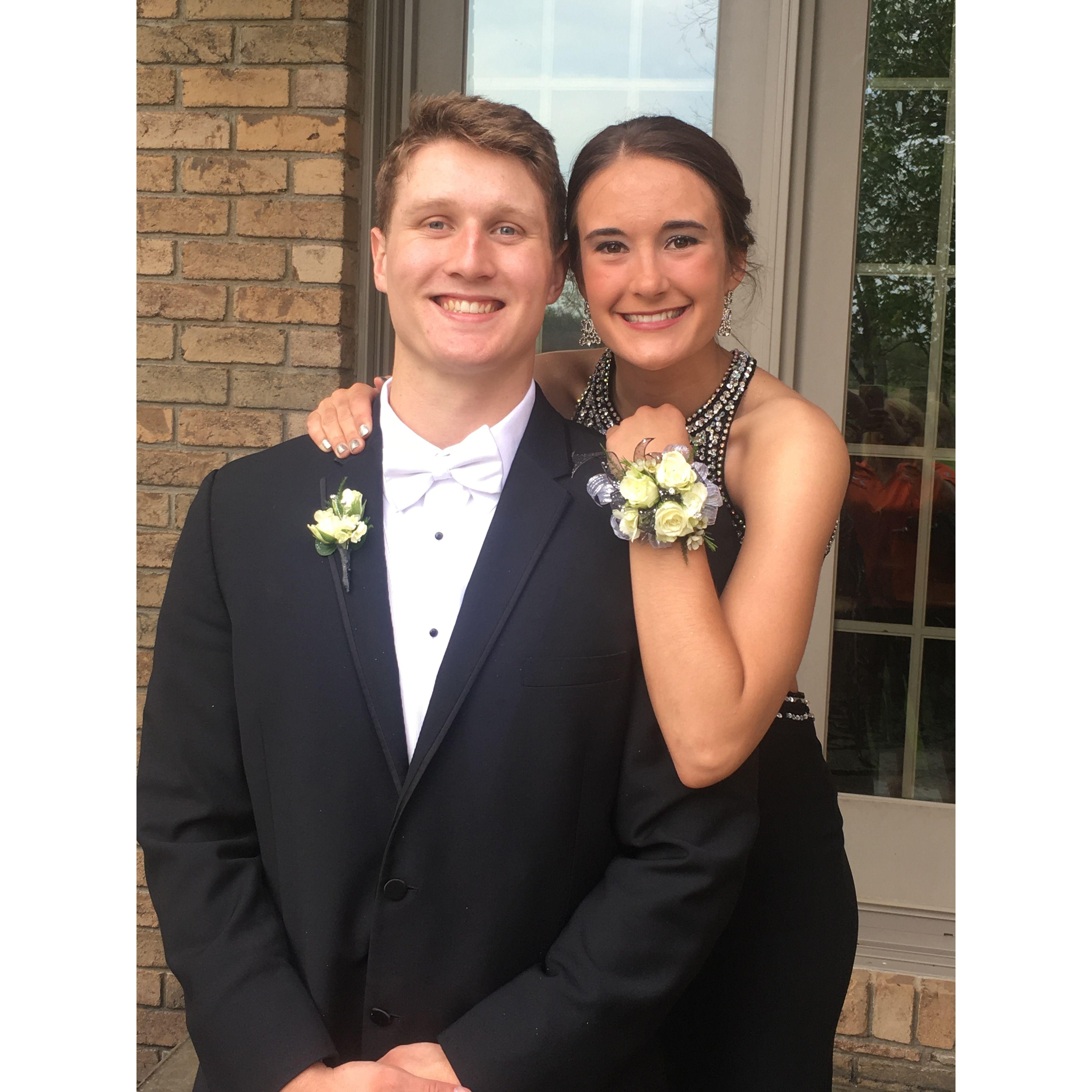 Prom senior year. May, 2016.