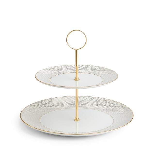 Gio Gold Two-Tier Cake Stand