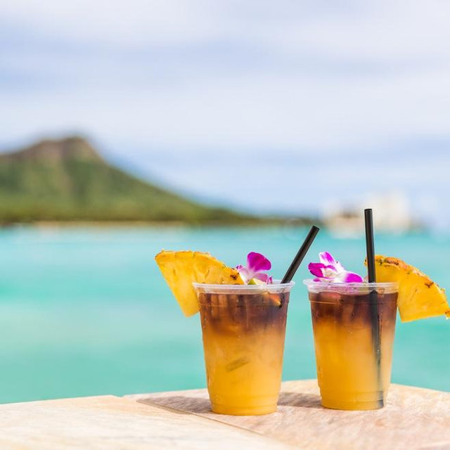 Beachside drinks