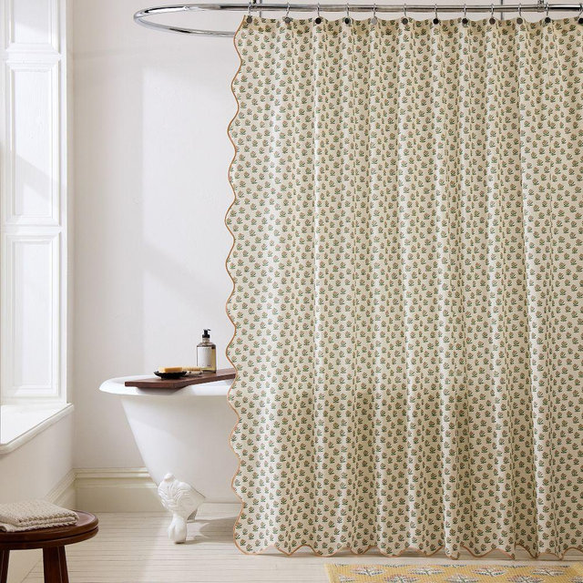 Begonia Shower Curtain, 72x74, Apple Blossom