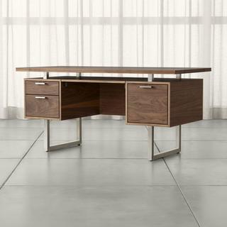 Clybourn Walnut Executive Desk