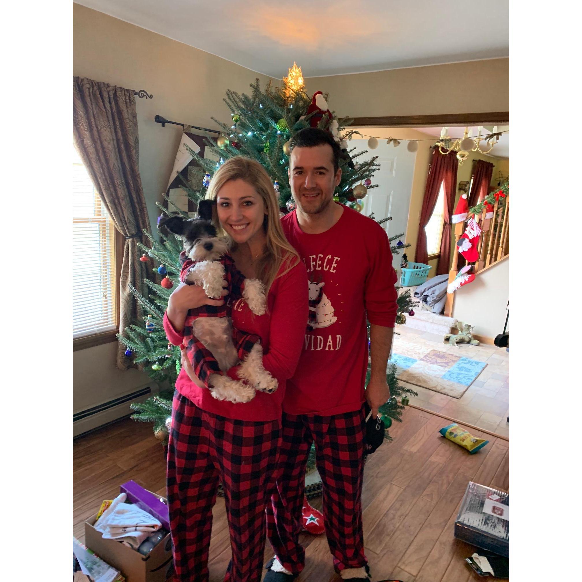 First Christmas Engaged and with Finny