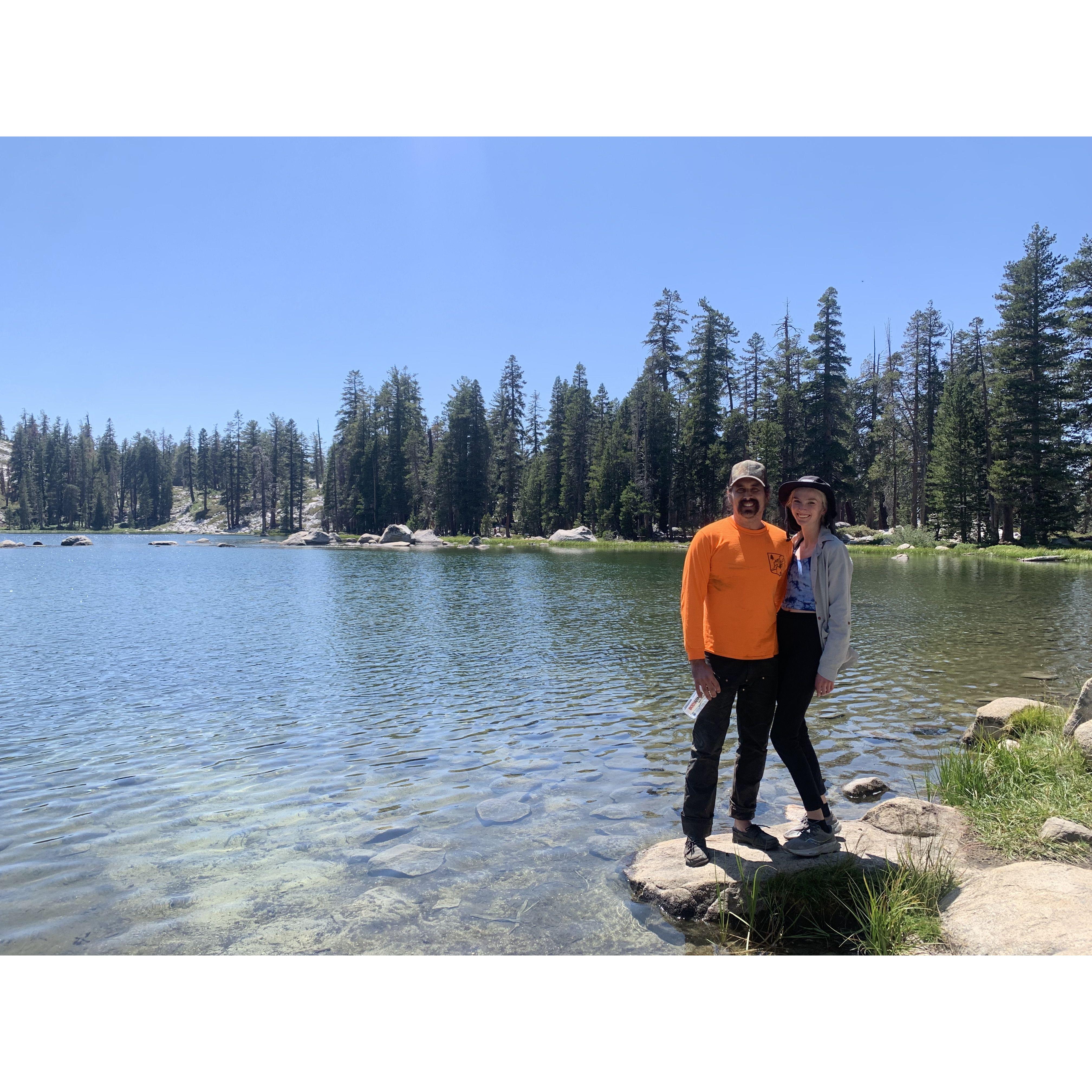 hiking in King's Canyon, CA