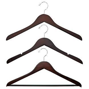 Case of 36 Basic Blouse Hangers Walnut