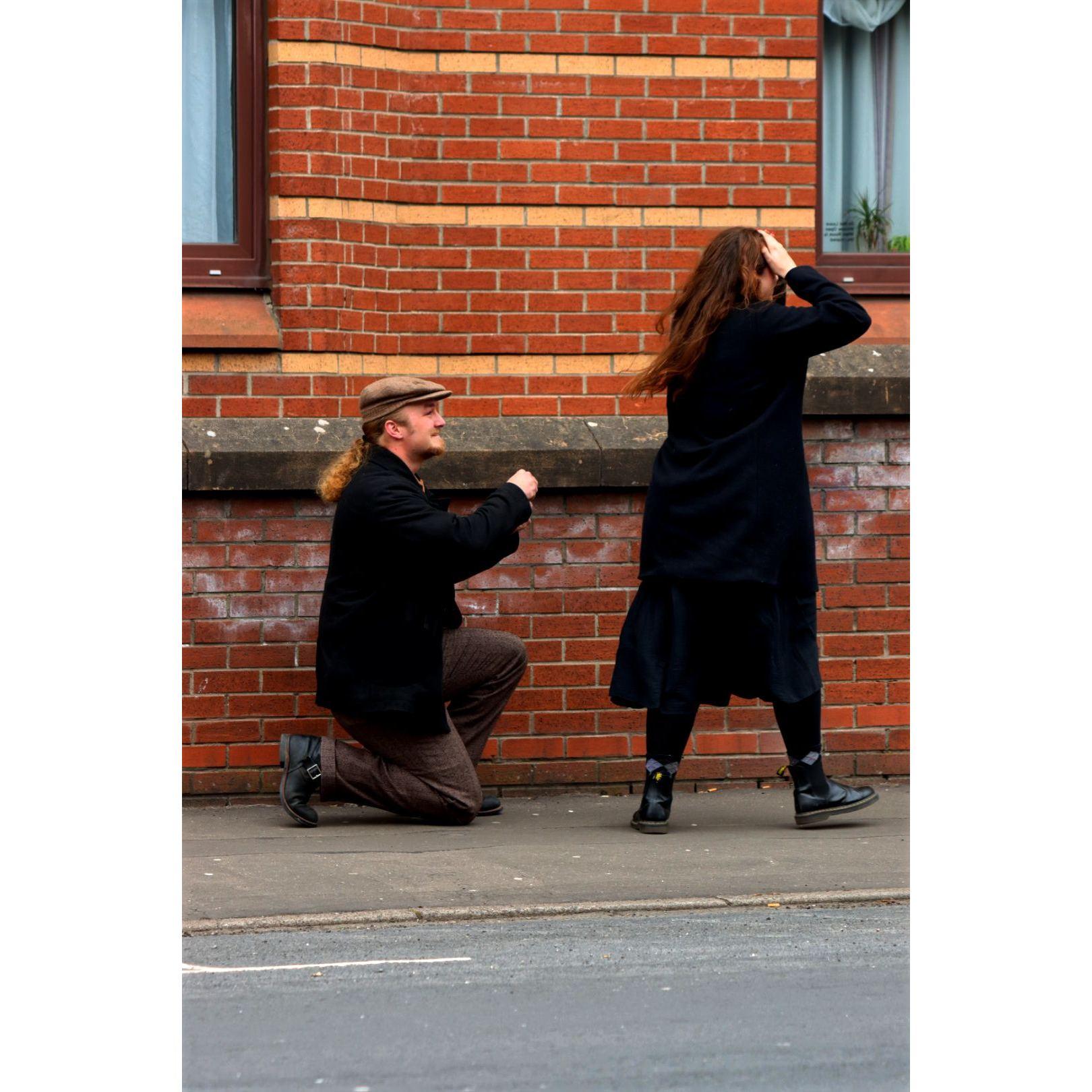 THE ENGAGEMENT: Austin had JUST gotten down on a knee, and Erin's first instinct was to RUN THE OTHER WAY