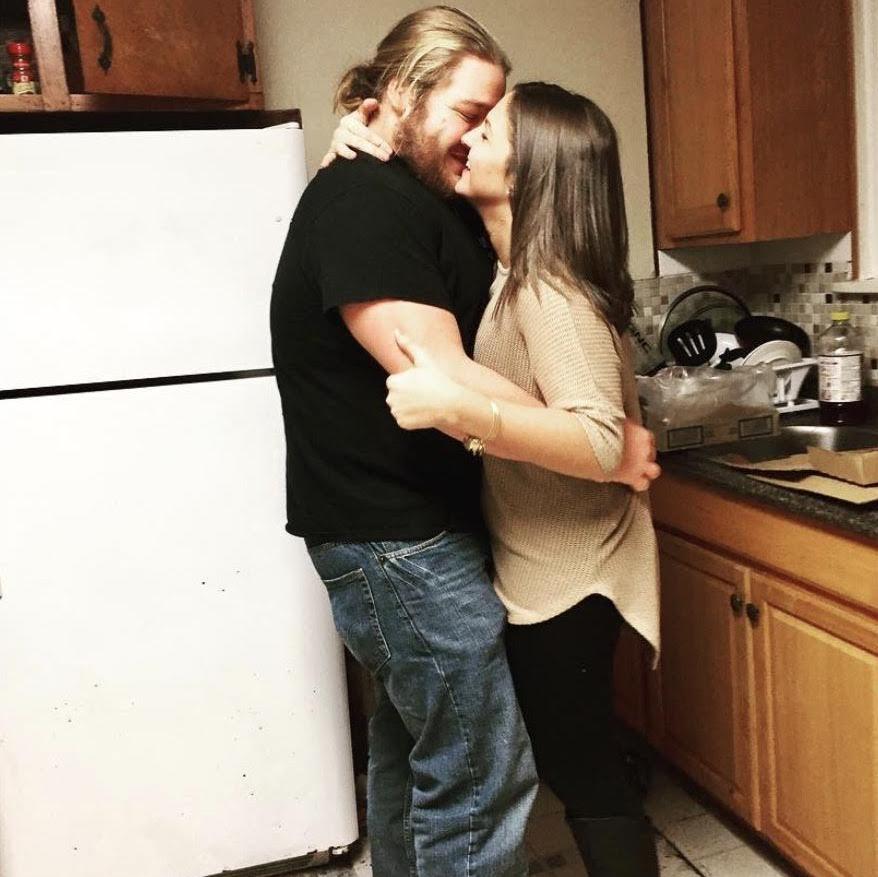 Our first official BF/GF post (we cut out the disgusting frat house floor which is important to note).