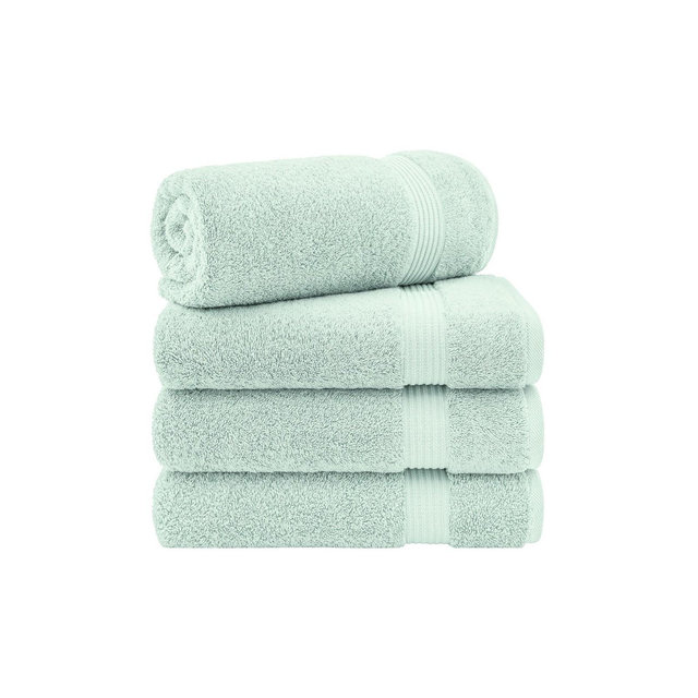 American Soft Linen Bekos 4 Pack Bath Towel Set, 100% Cotton Bath Towels for Bathroom, Mint