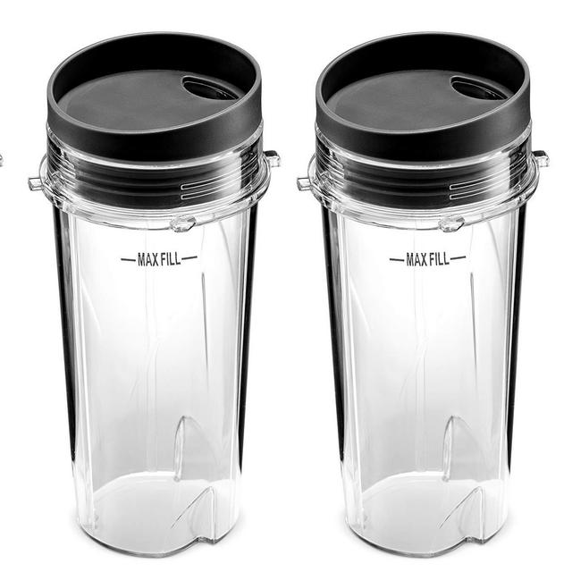 Ninja Single Serve 16-Ounce Blender Cups Set for BL770 BL780 BL660 Professional Blender (Pack of 4)