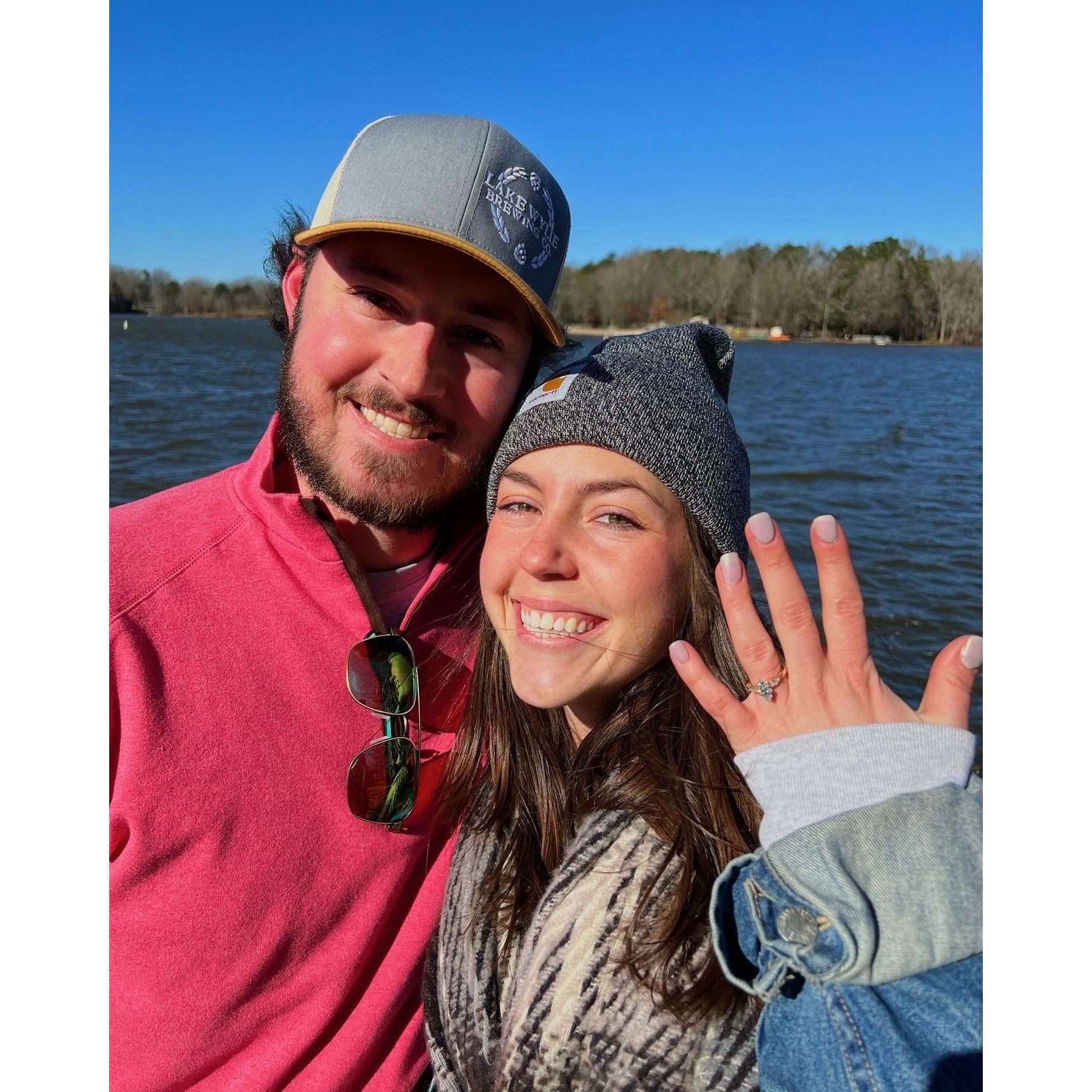 Right after Chase popped the question!