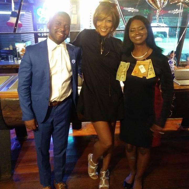 Jawhay, Dedra, & Shantel.  Engagement celebration.
