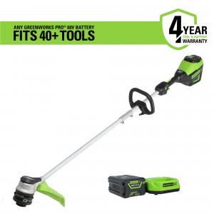 60V Greenworks Pro 16 in. String Trimmer with 2Ah High Capacity Battery and Charger