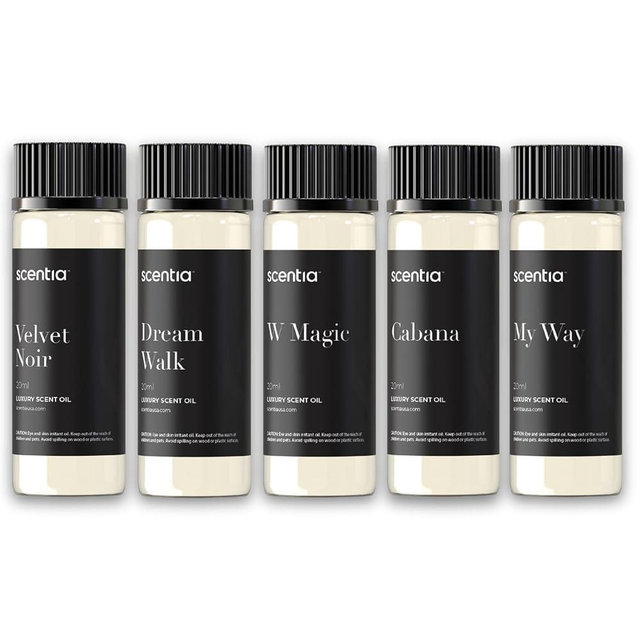 Scentia Resort Diffuser Oil |Top 5 Scent | Fragrance Oils Set Pack of 5 | Aromatherapy fragrances| Luxury Resort Scents | Pack of 5x20 ml Bottles