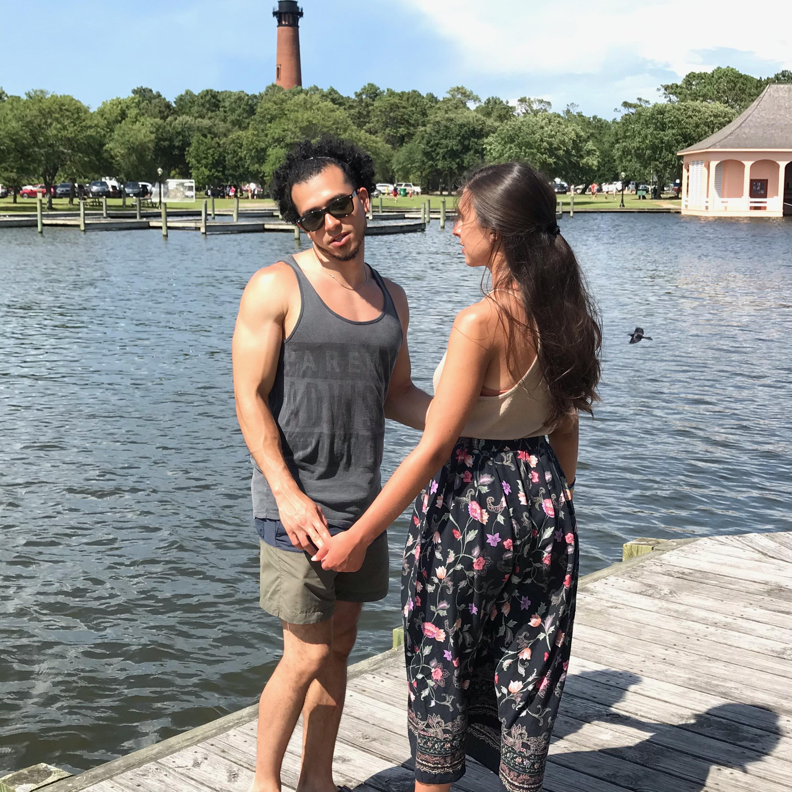 June 18, 2019: Sergio was thrilled to be at the Art Festival on the beach.