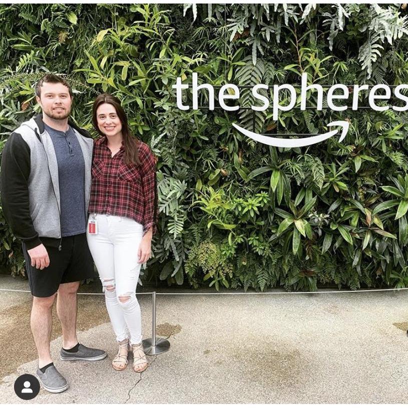 Visiting Amazon spheres in Seattle!