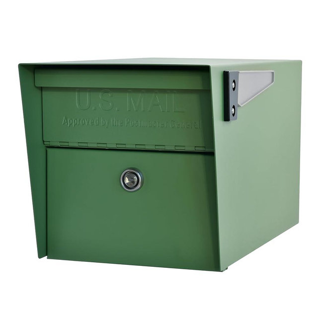 Mail Boss 7585 Mail Manager Curbside Locking Security Mailbox, Sage Green