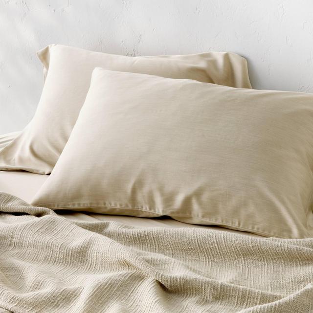King 400 Thread Count Rayon from Bamboo Pillowcases Light Olive Green - Casaluna™