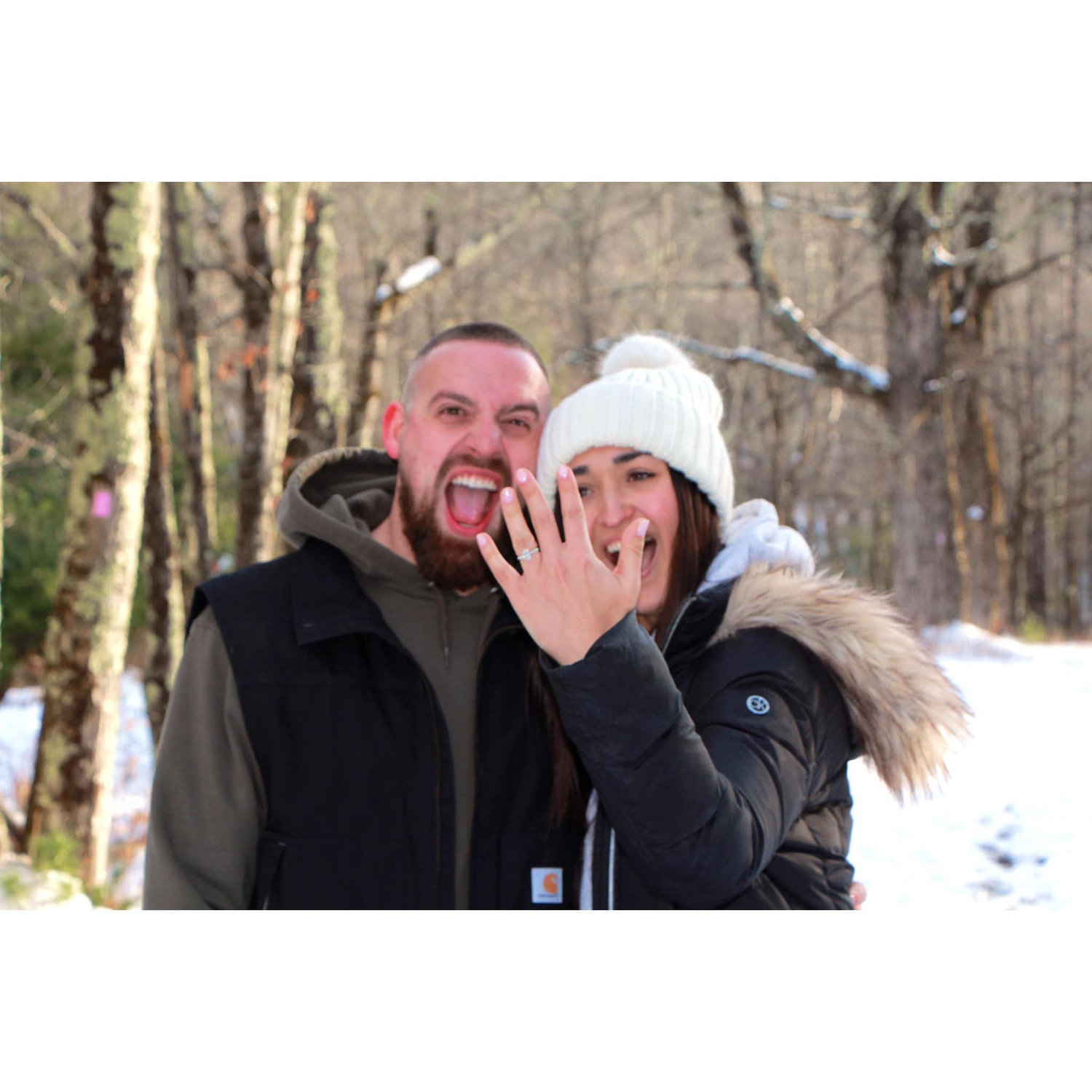 In 2024, we got engaged—and the day felt straight out of a Christmas Hallmark movie. We took a surprise trip upstate to go hiking, one of our favorite shared traditions over the years.