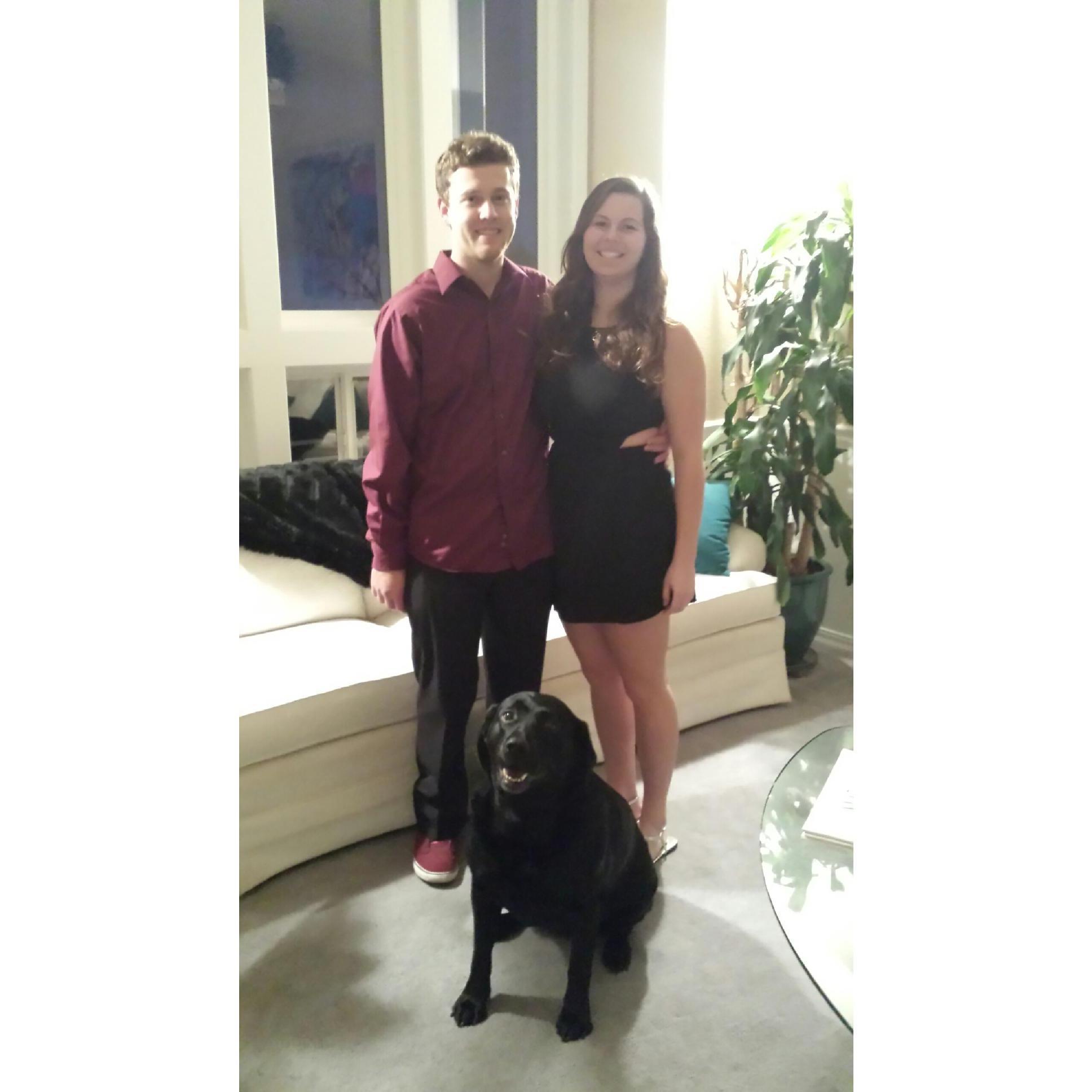 FEBRUARY 14, 2014 - Our first Valentine's day.