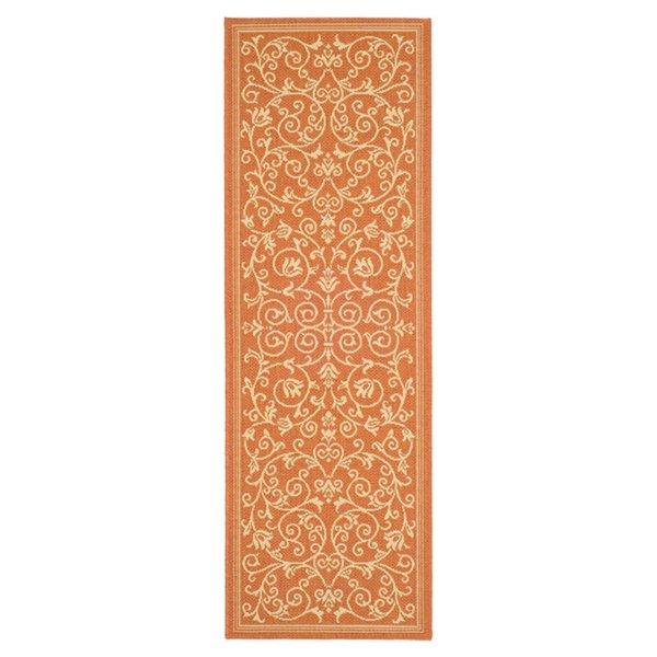 Bexton Hand-Woven Red/Natural Indoor/Outdoor Area Rug