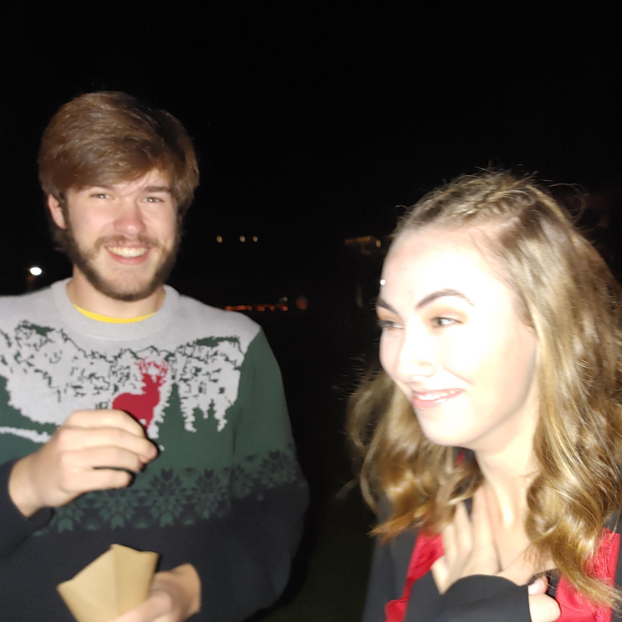 The day before our first date, can you tell we were nervous?