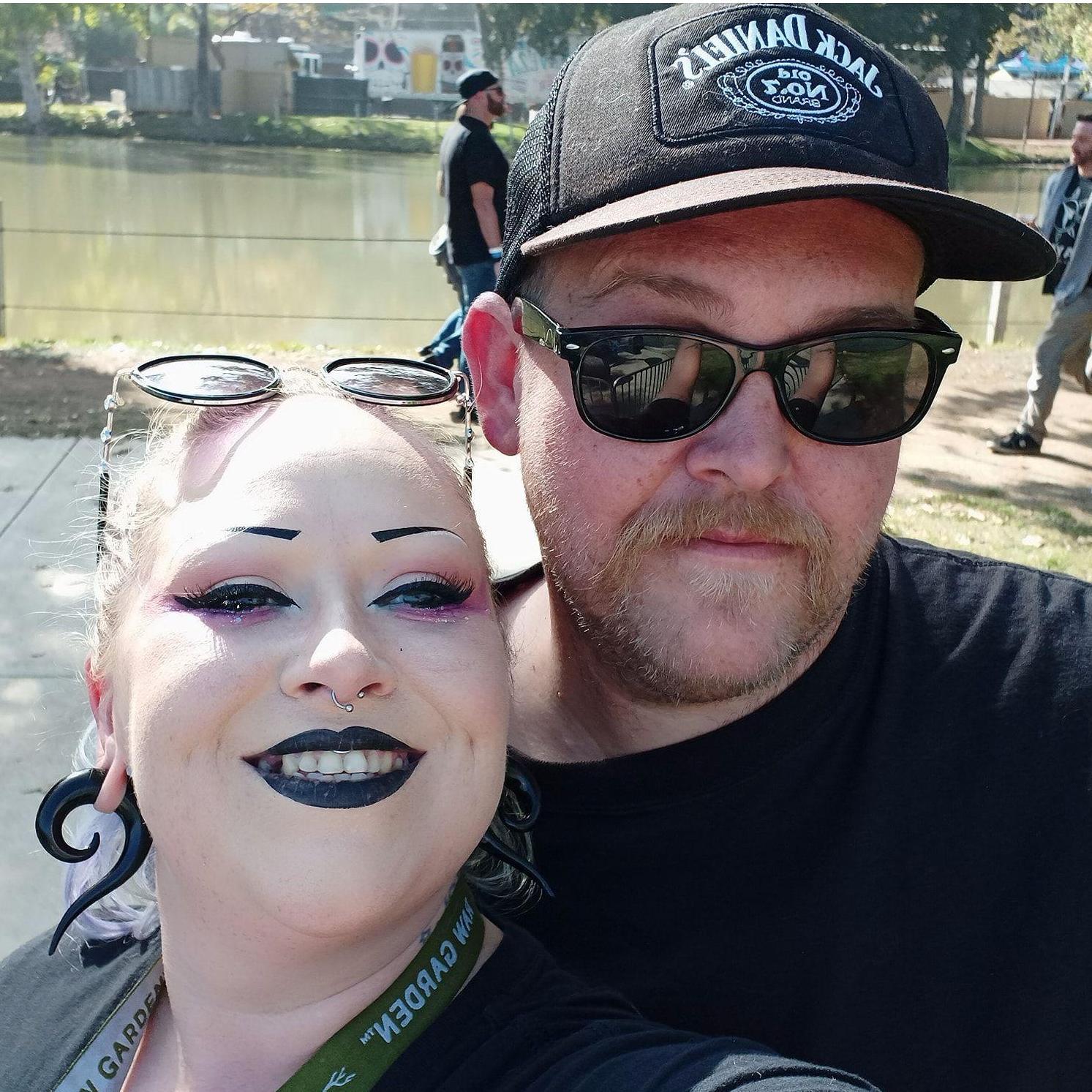 Having fun beer tasting at Punk in the Park, November 2021.