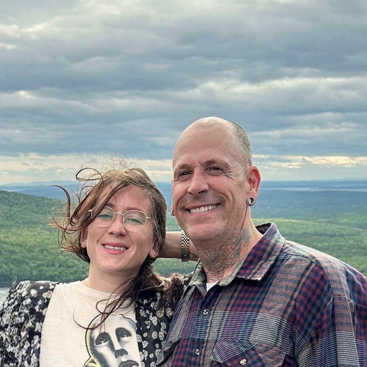 Cadillac Mountain in Acadia National Park, Maine -extremely windy and beautiful