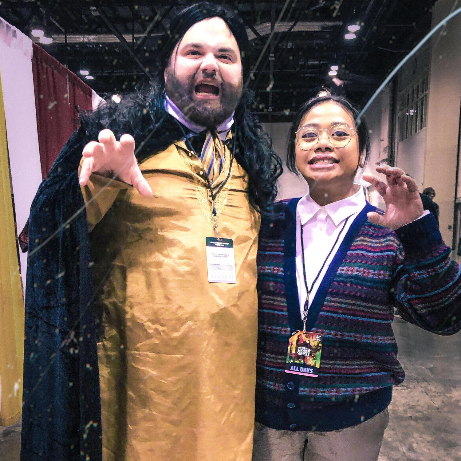 Our most recent cosplay as Nandor and Guillermo from our favorite show, "What We Do in the Shadows."