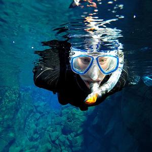 Snorkeling along the Silfra Fissure - Iceland