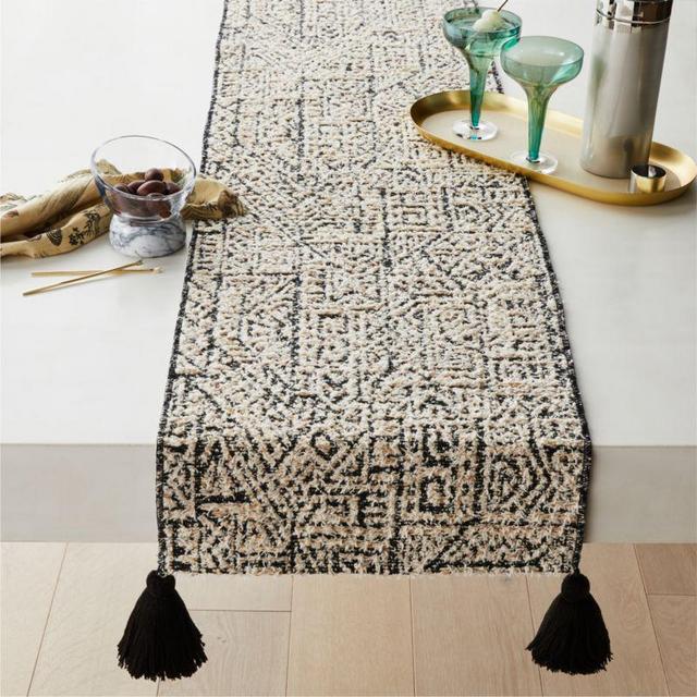 Nava Table Runner with Tassles 14"x90"