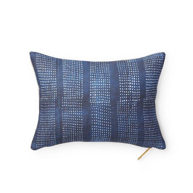 SPECKLED INDIGO LUMBAR PILLOW