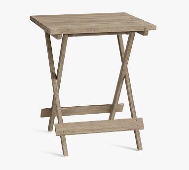 Indio FSC® Eucalyptus TV Trays, Set of 2, Gray Driftwood