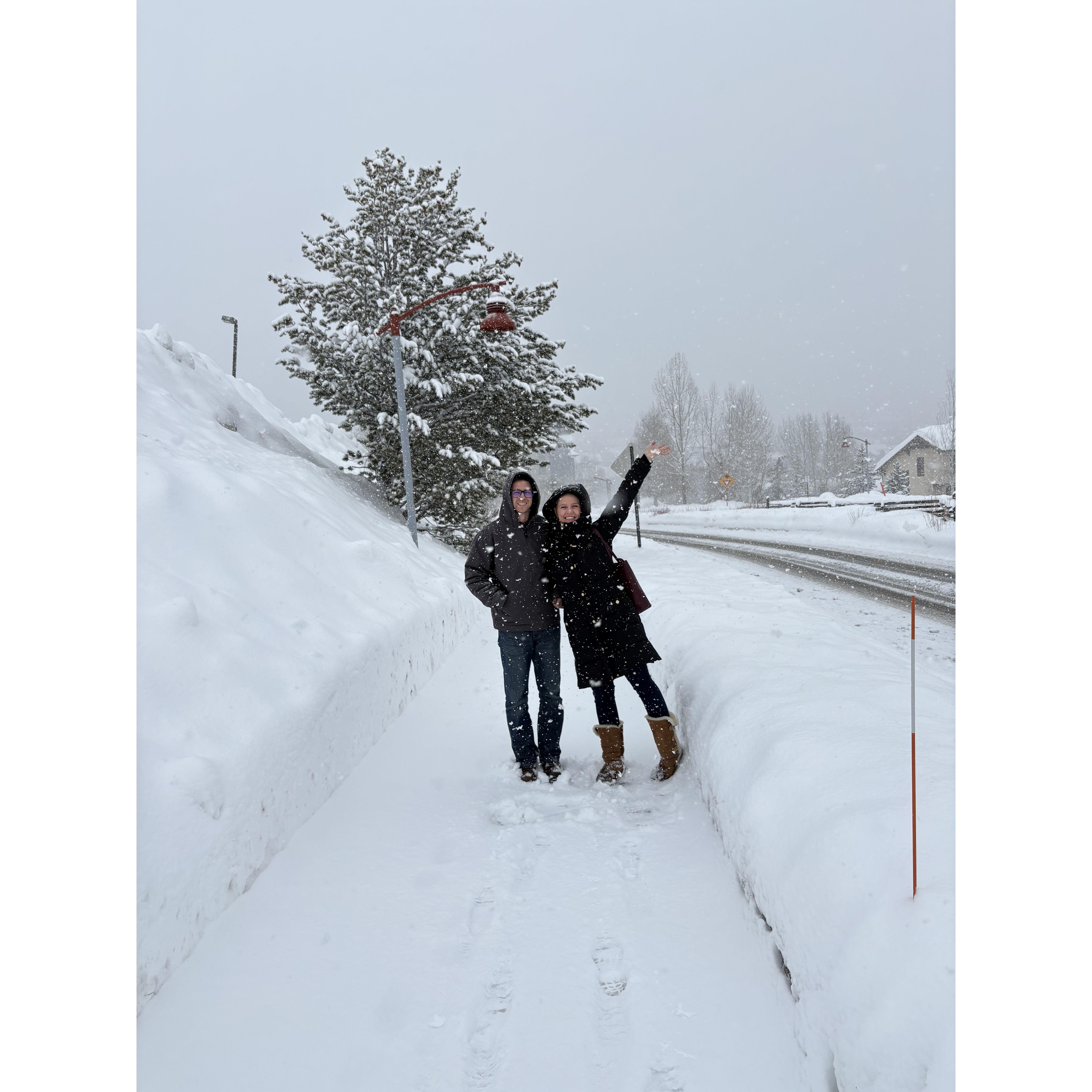 Our first trip to Steamboat together!