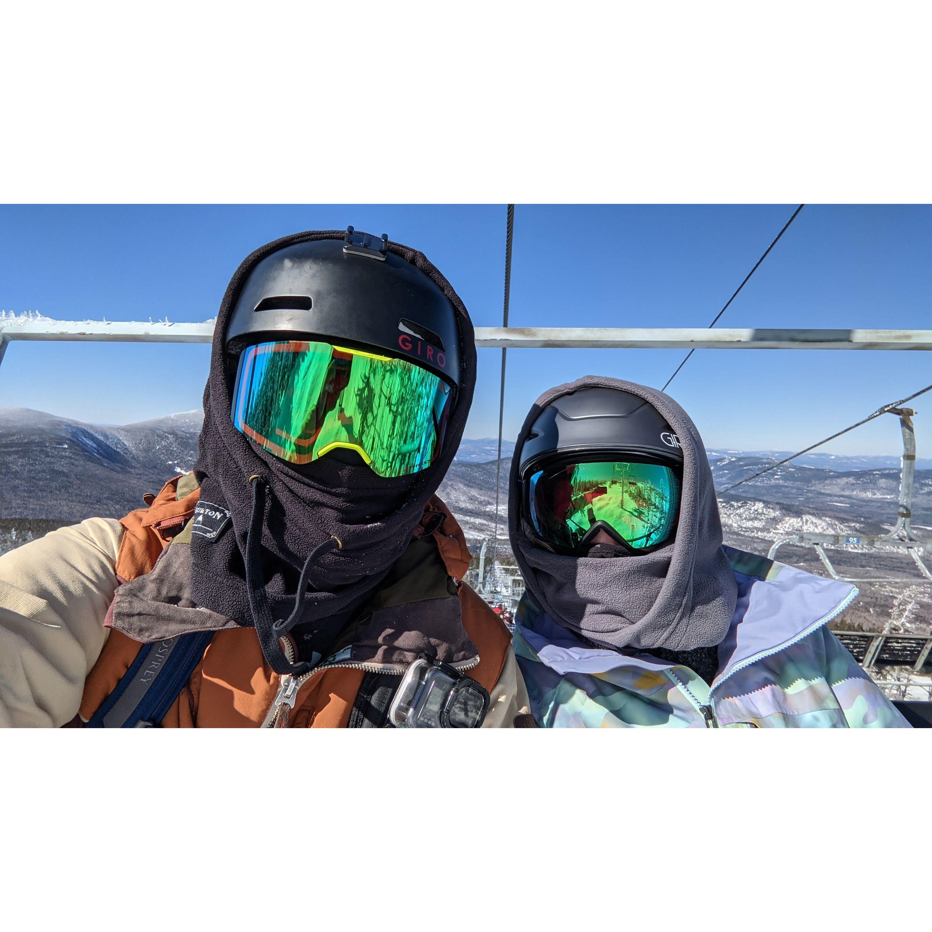 Skiing at Sugarloaf in Maine